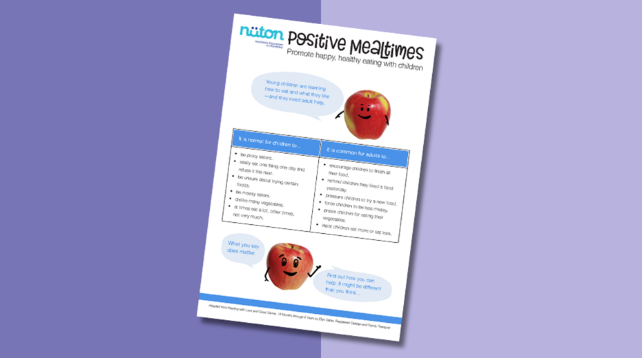Little Food Explorers Positive Mealtimes Handout